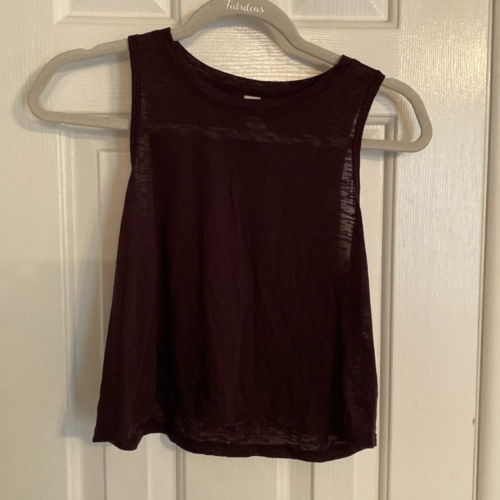 Plum Color Balance Collection Workout Top